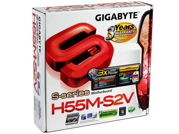 T. Madre Gigabyte GA-H55M-S2V, ChipSet Intel H55 Exp.,
Soporta: Core i7, Core i5 y Core i3 de Socket 1156,
Memoria: DDR3 1600(O.C.)/1333/1066MHz, 16GB Max,
mATX, Ptos: 1xPCEx16, 1xPCIx1, 2xPCI  