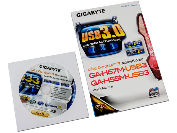 T. Madre Gigabyte GA-H55M-USB3, ChipSet Intel H55 Exp.,
Soporta: Core i7, Core i5 y Core i3 de Socket 1156,
USB 3.0,
Memoria: DDR3 2200+/1800/1600MHz, 16GB Max,
Micro ATX, Ptos: 2xPCEx16, 2xPCIx1