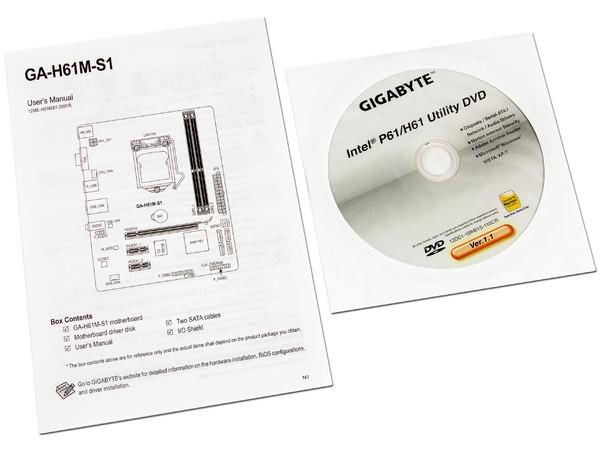 T. Madre Gigabyte GA-H61M-S1, ChipSet Intel H61 Exp.,
Soporta: Core i7/i5/i3/Pentium/Celeron de Socket 1155,
Integrado: Audio HD, Red 10/100/1000,
Memoria: DDR3 1333/1066/800 MHz, 16GB Max,
Micro-ATX, Ptos: 1xPCIEx16, 2xPCI.