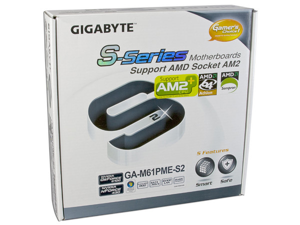T. Madre Gigabyte GA-M61PME-S2, ChipSet nForce 430,
Soporta: Phenom, Athlon 64/Athlon 64 X2, Socket AM2,
Integrado: Video NVIDIA, Audio HD, Red 10/100,
Memoria: 2x DDR2, Max. 8GB, Diseño MicroATX,
Ptos: 1xPCI-E X16, 1xPCI-E X1, 2xPCI