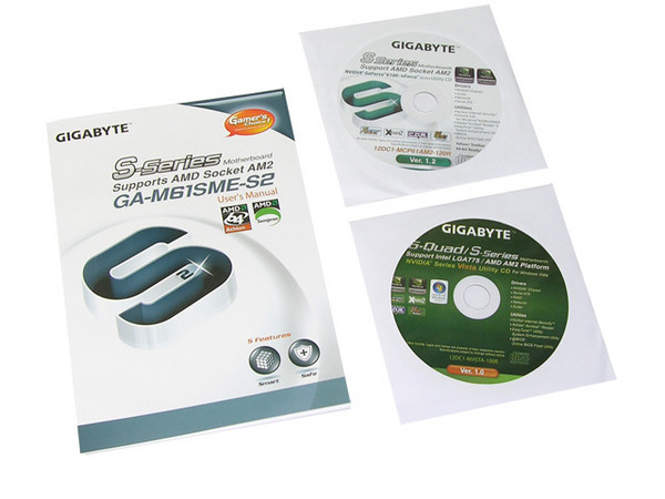 T. Madre Gigabyte GA-M61SME-S2, ChipSet nForce 405,
Soporta: Phenom, Athlon 64/Athlon 64 X2, Socket AM2,
Integrado: Video NVIDIA, Audio 5.1, Red 10/100,
Memoria: 2x DDR2, Max. 8GB, Diseño MicroATX,
Ptos: 1xPCI-E X16, 1xPCI-E X1, 2xPC