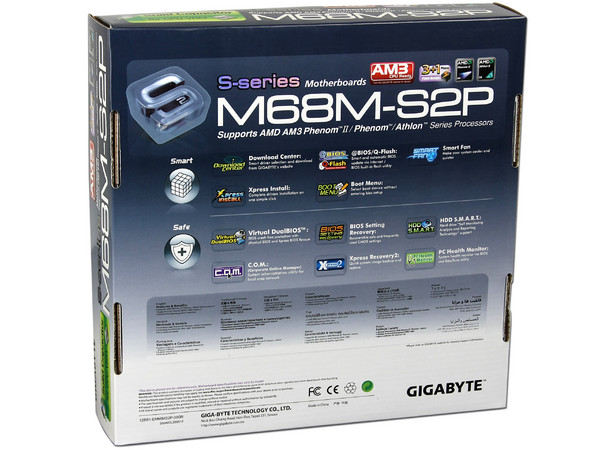 T. Madre Gigabyte GA-M68M-S2P, ChipSet nForce 630a,
Soporta: Phenom I y II, Athlon, Soporta AM2+ y AM3,
Integrado: Audio HD, Red 10/100, Video NVIDIA 7025,
Memoria: 2xDDR2 1066Mhz, Max.8GB, Diseño mATX,
Ptos: 1xPCIEX16, 1xPCIEX1, 2xPCI