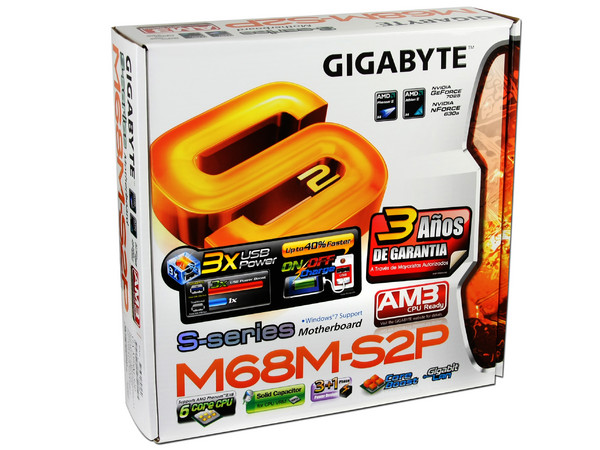 T. Madre Gigabyte GA-M68M-S2P rev 2.3, ChipSet nForce 630a,
Soporta: Phenom I y II, Athlon, Soporta AM2+ y AM3,
Integrado: Audio HD, Red 10/100, Video NVIDIA 7025,
Memoria: 2xDDR2 1066Mhz, Max.8GB, Diseño mATX,
Ptos: 1xPCIEX16, 1xPCIEX1, 2xPCI