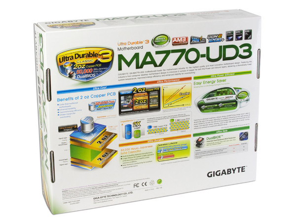 T. Madre Gigabyte GA-MA770-UD3, ChipSet AMD 770,
Soporta: Phenom I y II, Athlon 64X2, Socket AM2+,
Integrado: Audio HD, Red,
Memoria: DDR2 1200/1066Mhz, Max. 16GB, Diseño ATX,
Ptos: 1xPCIEX16, 4xPCIEX1, 2xPCI