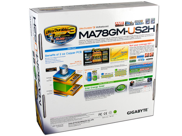 T. Madre Gigabyte GA-MA78GM-US2H, ChipSet AMD 780G,
Soporta: Phenom I y II, Athlon 64X2, Socket AM2+,
Integrado: Video Radeon HD3200, Audio HD, Red,
Memoria: DDR2 1200+/1066Mhz, Max. 16GB, Diseño MATX,
Ptos: 1xPCIEX16, 1xPCIEX1, 2xPCI