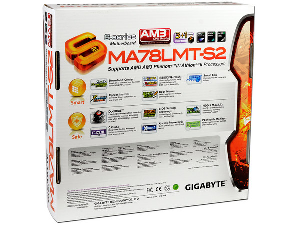 T. Madre Gigabyte GA-MA78LMT-S2, ChipSet AMD 760G,
Soporta: Phenom II, Athlon II, Socket AM3,
Integrado: Video Radeon HD 3000, Audio HD, Red,
Memoria: DDR3 1333+/1066MHz, Max. 8GB,
MATX, Ptos: 1xPCIEX16, 1xPCIEX1, 2xPCI