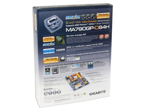 T. Madre Gigabyte GA-MA790GP-DS4H, ChipSet AMD790GX,
Soporta: Phenom, Athlon 64 X2, Socket AM2+,
Integrado: Video ATI HD3300, Audio HD, Red,
Memoria: 4x DDR2 1066Mhz, Max. 16GB, Diseño ATX,
Ptos: 2xPCIEX16, 3xPCIEX1, 2xPCI