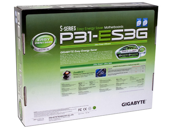 T. Madre GIGABYTE P31-ES3G, ChipSet  Intel P31,
Soporta: Core 2 Quad, Core 2 Duo, 1066/1333/1600*MHz,
Integrado: Audio HD, Red 10/100/1000 Mbit,
Memoria: DDR2 800/1066MHz, 2 Bancos, 4GB Max,
Diseño: ATX, Ptos: 1xPCEx16, 3xPCEx1, 3xPCI