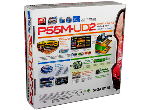 T. Madre Gigabyte GA-P55M-UD2, ChipSet Intel P55 Exp.,
Soporta: Core i7 y Core i5 de Socket 1156,
Integrado: Audio 7.1, Red 10/100/1000,
Memoria: DDR3 2200+/1333/1066MHz, 16GB Max,
ATX, Ptos: 1xPCEx16, 1xPCIEx4, 2xPCI