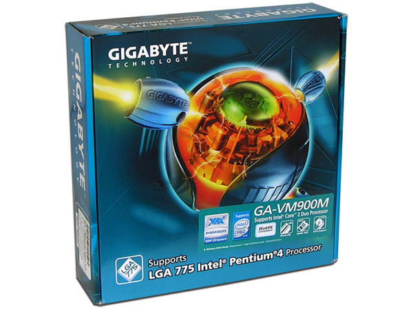 T. Madre GIGABYTE GA-VM900M, ChipSet VIA P4M900,
Soporta: Core 2 Duo/Pentium D/Pentium4,1066/800/533MHz,
Integrado: Video, Audio VIA HD, Red 10/100,
Memoria: DDR2 400/533/667, 2 Bancos, 4GB Max,
Diseño: microATX, Ptos: 1xPCEx16, 1xPCEx1, 2xPCI