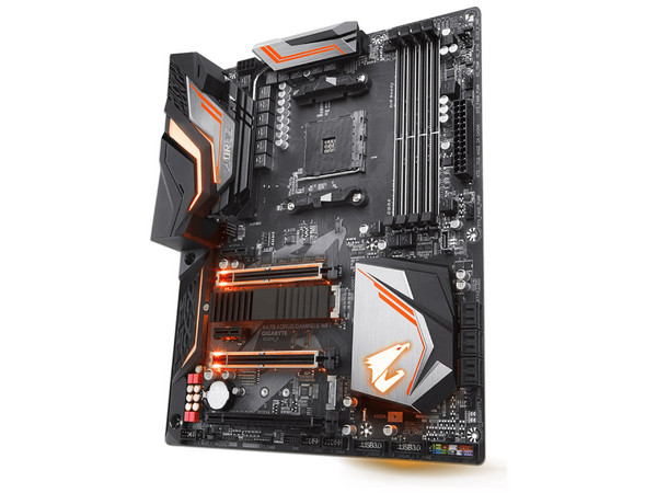 T. Madre Gigabyte X470 AORUS GAMING 5 WIFI, Chipset AMD X470,
Soporta: Procesador AMD Ryzen de 2ª Gen/7ª Gen A-series,
Memoria: DDR4 3200(O.C.)/2400/2133 MHz, 64GB Max,
Integrado: Audio HD, Red,
USB 3.0, SATA 3.0,
ATX, Ptos: 3xPCIEx16 2xPCIEx1.
