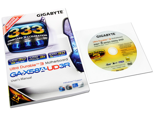 T. Madre Gigabyte GA-X58A-UD3R, ChipSet Intel X58 Exp.,
Soporta: Core i7 Socket 1366,
USB 3.0 y Serial ATA 3.0,
Memoria: DDR3 2200/1333/1066MHz, 24GB Max,
Diseño: ATX, Ptos: 4xPCIEx16, 2xPCIEx1, 1xPCI