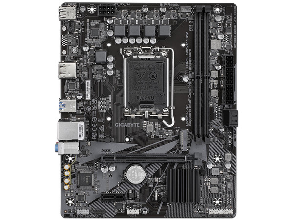 T. Madre GIGABYTE H610M K V2,
Chipset Intel H610,
Segmento: Básico,
Soporta: Intel 14va Generación, Socket 1700,
Memoria: DDR5 5600 MHz, 128GB Máx,
AudioHD, USB 3.2, SATA 3.0 y M.2,
M-ATX, Ptos: 1xPCIE4.0x16, 1xPCIEx1