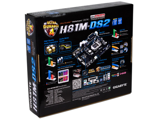 T. Madre Gigabyte H81M-DS2 Chipset Intel H81 Exp.,
Soporta: Core i7/i5/i3 de Socket 1150,
Memoria: DDR3 1600/1333 MHz 16 GB Max,
Integrado: Audio HD, Red,
USB 3.0 y SATA 3.0,
Micro-ATX, Ptos: 1xPCIEx16, 1xPCIEx1.