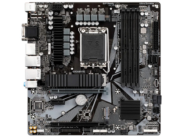 T. Madre GIGABYTE Q670M D3H:
Chipset Intel Q670,
Segmento: Alto,
Soporta: Intel de 12va, 13va y 14va Generación, Socket 1700, 
RAM: DDR5 5600(OC)/ 5200(OC)/ 4000 MHz, 128GB máx, 
Audio HD, Red, USB 3.2, SATA 3.0, M.2, 
Micro ATX, Ptos: 2xPCIE4.0x16