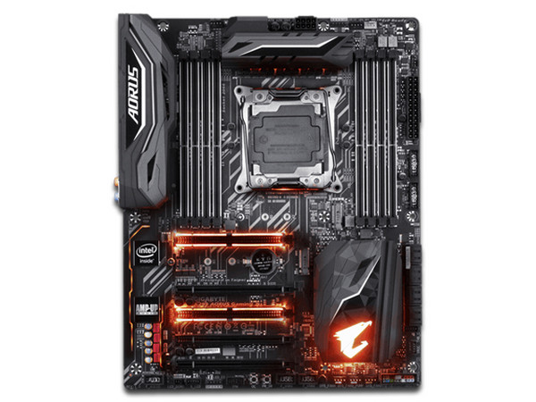 T. Madre Gigabyte X299 AORUS Gaming 3 PRO, ChipSet Intel X299,
Soporta: Procesadores Intel Core X-Series de Socket 2066,
Memoria: DDR4 4400(O.C.)/3600(O.C.)/2133 MHz, 128GB Max,
SATA 3.0, USB 3.0,
ATX, Ptos. 5 x Pciex16.