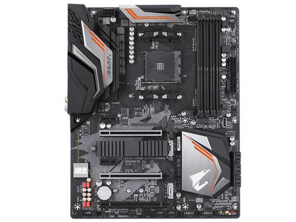 T. Madre Gigabyte X470 AORUS ULTRA GAMING, Chipset AMD X470,
Soporta: Procesador AMD Ryzen de 2ª Gen/7ª Gen A-series,
Memoria: DDR4 3200(O.C.)/2400/2133 MHz, 64GB Max,
Integrado: Audio HD, Red,
USB 3.0, SATA 3.0,
ATX, Ptos: 3xPCIEx16 2xPCIEx1.