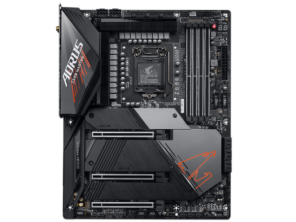 T. Madre GIGABYTE Z590 AORUS MASTER (rev 1.0) Chipset Intel Z590,
Soporta: Intel 10ma y 11va Generación de Socket 1200,
Memoria: DDR4 5400(OC)/3600(OC)/2133 MHz, 128GB Max,
Integrado: Audio, Red, USB 3.0 y SATA 3.0, M.2,
ATX, Ptos: 2xPCIEx16, 1xPCIEx