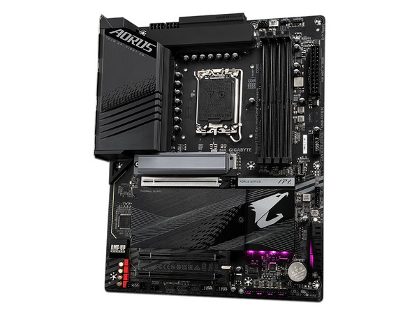 T. Madre GIGABYTE Z790 AORUS Elite AX, 
Chipset Intel Z790,
Segmento: Alto/Gamer,
Soporta: Intel 13va y 12va Generación de Socket 1700,
RAM: DDR5 7600/4800 MHz, 128GB Max,
Audio HD, Red, USB 3.2, SATA 3.0, M.2,
ATX, Ptos: 1xPCIE5.0x16, 2xPCIE4.0x16