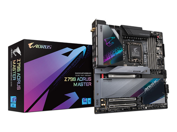 T. Madre Gigabyte Z790 AORUS Master, Chipset Intel Z790,
Soporta: Intel 13va y 12va Generación de Socket 1700,
Memoria: DDR5 8000/6800/4800 MHz, 128GB Max,
Integrado:Audio HD, Red, USB 3.2, SATA 3.0, M.2 Nvme,
ATX, Ptos: 1xPCIE5.0x16, 2xPCIE3.0x16.