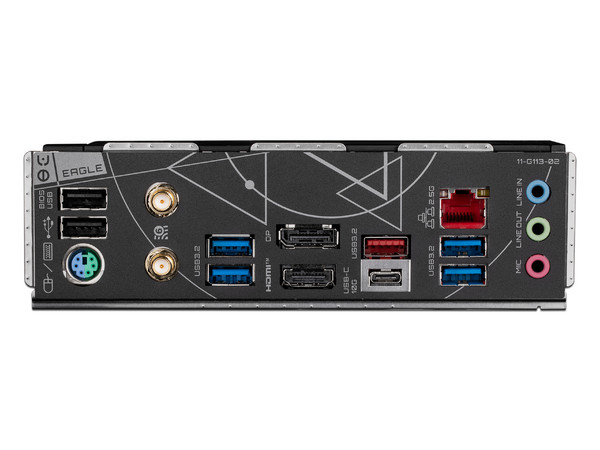 T. Madre Gigabyte Z790 EAGLE AX: Chipset Intel Z790, 
Soporta Procesador Intel de 13va y 14va generación, Socket 1700,
Memoria: DDR5 7600/6200(OC)/4800 MHz, 256GB Max, 
Integrado: Audio HD, Red, USB 3.2, M.2, Wi-Fi, ATX, 
Ptos: 1xPCIE5.0x16, 2xPCIEx1