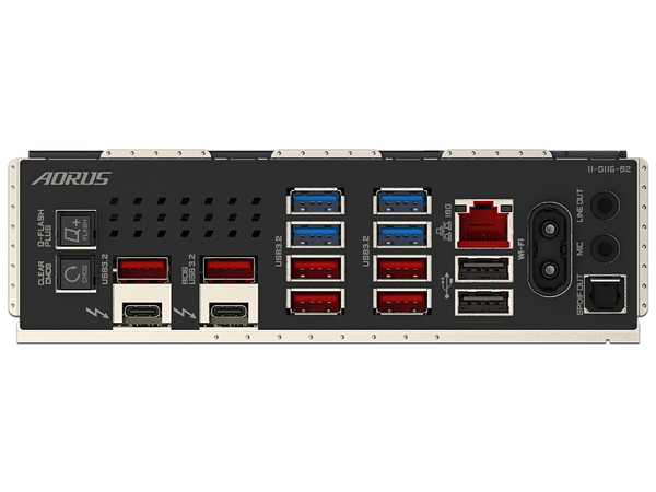 T. Madre GIGABYTE Z890 AORUS MASTER: Chipset Intel Z890,
Soporta: Intel Core Ultra, Socket 1851,
Memoria: DDR5 9500(OC)/ 7600(OC)/ 5600MHz, Máx. 256GB,
Integrado: AudioHD, Wi-Fi 7, USB 3.2, SATA, M.2,
ATX, 1xPCIE5.0x16, 2xPCIE4.0x16.