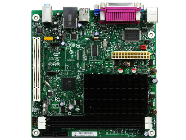 T. Madre Intel Mini-ITX D410PT, OEM
Procesador Integrado Intel Atom D410,
Integrado: Audio, Red, Video Intel GMA 3150,
Memoria: DDR2 667/800, 2 Bancos, 4GBMax,
Ptos: 1xPCI