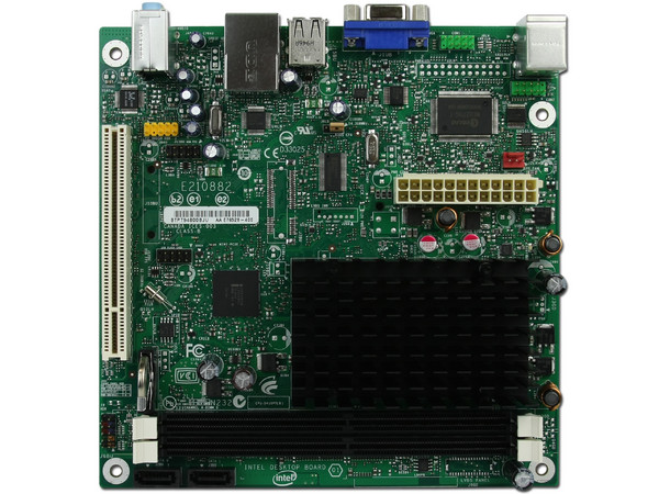 T. Madre Intel Mini-ITX D410PT,
Procesador Integrado Intel Atom D410,
Integrado: Audio, Red, Video Intel GMA 3150,
Memoria: DDR2 667/800, 2 Bancos, 4GBMax,
Ptos: 1xPCI
