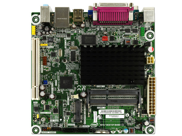 T. Madre Intel D525MW,
Procesador Integrado Intel Atom D525 Dual Core  (1.8GHz),
Integrado: Audio, Red, Video Intel GMA 3150,
Memoria: SODIMM DDR3 1066/800MHz, 2 Bancos, 4GB Max,
Diseño: Mini-ITX, Ptos: 1xPCI