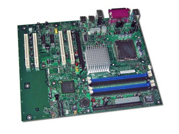 T. Madre Intel D915PGN, ChipSet 915P Express,
Soporta: Intel LGA775 de 800MHz,
Integrado: Audio High Definition de 6 canales,
Memoria: DDR 400/333, 4 Bancos, 4GB Max,
Diseño: ATX, Ptos: 1 x PCI Express x16;
2x PCI Express x1; 4 x PCI slots