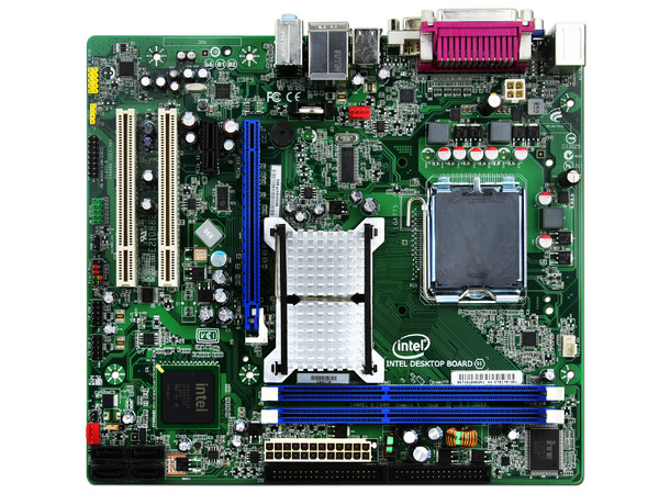 T. Madre Intel DG41TX, ChipSet Intel G41 Express,
Soporta: Core 2 Quad, 2Duo, 1066/1333MHz,
Integrado: Audio HD, Video Intel X4500, Red,
Memoria: DDR3 1333(OC)/1066MHz, 4GB Max,
Diseño: mATX, Ptos: 1xPCIEx16, 1xPCIEx1, 2xPCI