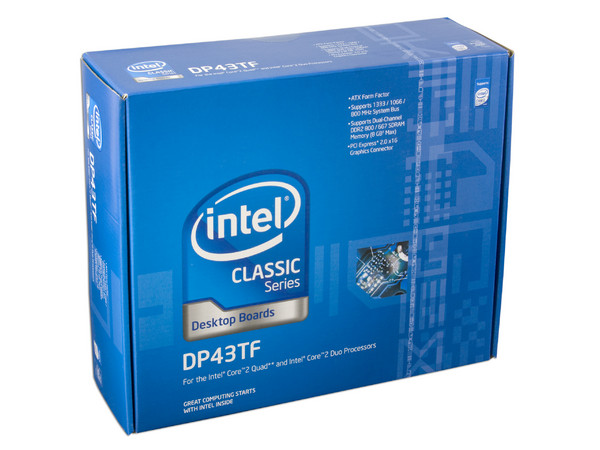 T. Madre Intel DP43TF, ChipSet Intel P43 Express,
Soporta: Celeron400, DualCore, Core2Duo, Core2Quad,
Integrado: Audio, Red 10/100/1000,
Memoria: DDR2 800/667, 4 Bancos, 8GBMax,
Diseño: ATX, Ptos: 3xPCI, 3xPCE, 1xPCEx16