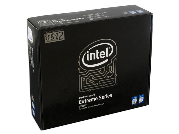 T. Madre Intel DX38BT, ChipSet Intel X38 Express,
Soporta: Core 2 Extreme, Quad, 2Duo,1066/1333MHz,
Integrado: Audio 7.1, Red 10/100/1000 LAN,
Memoria: DDR3 1333/1066/800, 4 Bancos, 8GB Max,
Diseño: ATX, Ptos: 3xPCEx16, 2x PCIE