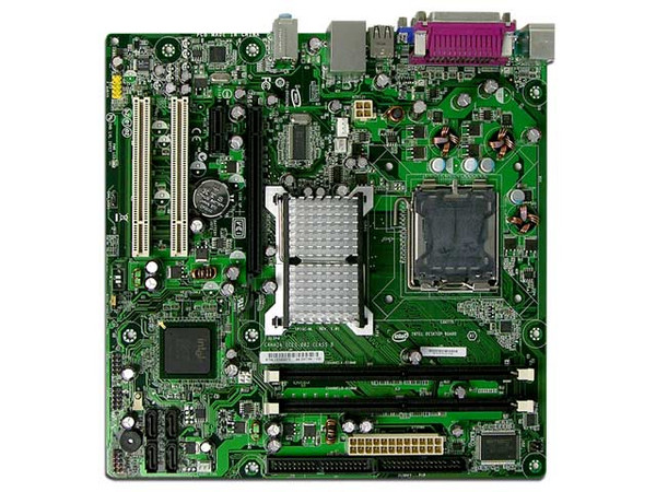T. Madre Intel D945GCNL, (OEM Sin Caja)ChipSet 945GC,
Soporta: Pentium 4, D, Core2Duo, 533/800/1066MHz,
Integrado: Audio 5.1, Red, Video GMA 950,
Memoria: DDR2 667/533, 2 Bancos, 2GBMax,
Diseño: microATX, Ptos: 1xPCI Expressx16,
1xPCI Express x1,