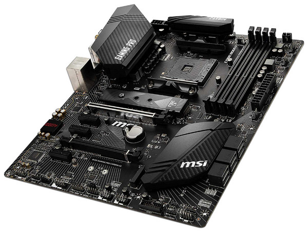 T. Madre MSI B450M GAMING PRO CARBON AC, Chipset AMD B450,
Soporta: AMD Ryzen 1ra y 2da generación, Socket AM4,
Memoria DDR4 1866/2133/2400 / 2667Mhz, 64GB Máx,
Integrado: USB 3.0, M.2,
ATX, Puertos: 1 x PCIe 3.0x16, 3 x PCIe 2.0x1