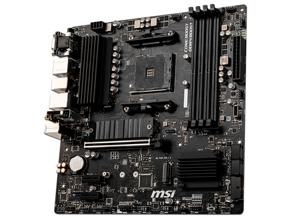 T. Madre MSI B550M PRO VDH WIFI,
Chipset AMD B550,
Segmento: Medio,
Soporta: AMD Ryzen 2nda y 3era Generación, Socket AM4,
RAM: DDR4 2133/ 3000/ 3200Mhz, 128GB Max,
Audio HD, Red, Wi-Fi 5
USB 3.1, SATA 3.0,
M-ATX, Ptos: 1xPCIE 4.0x16, 2xPCIE 2.0x1.