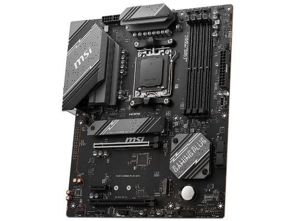 T. Madre MSI B650 GAMING PLUS WIFI,
Chipset B650,
Segmento: Alto/Gamer,
Soporta: AMD Ryzen 7000 Series, Socket AM5,
RAM: DDR5 7200/6200/4800MHz, 192GB Max,
Integrado: Audio HD, Wi-Fi 6, SATA 3.0, M.2,
ATX, Ptos: 1xPCIE4.0x16, 1xPCIEx1.