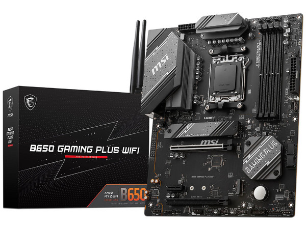 T. Madre MSI B650 GAMING PLUS WIFI,
Chipset B650,
Segmento: Alto/Gamer,
Soporta: AMD Ryzen 7000 Series, Socket AM5,
RAM: DDR5 7200/6200/4800MHz, 192GB Max,
Integrado: Audio HD, Wi-Fi 6, SATA 3.0, M.2,
ATX, Ptos: 1xPCIE4.0x16, 1xPCIEx1.
