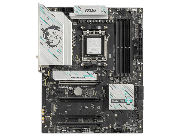 T. Madre MSI B850 GAMING PLUS WIFI,
Chipset AMD B850,
Segmento: Alto/Gamer,
Soporta: Procesadores AMD Serie 9000, 8000 y 7000, Socket AM5, 
RAM: DDR5 8200/6400/4800MHz, 256GB Max,
Wi-Fi 7, Bluetooth v5.4, Audio HD, USB-C 10Gbps, 
ATX, Ptos: 1xPCIE5