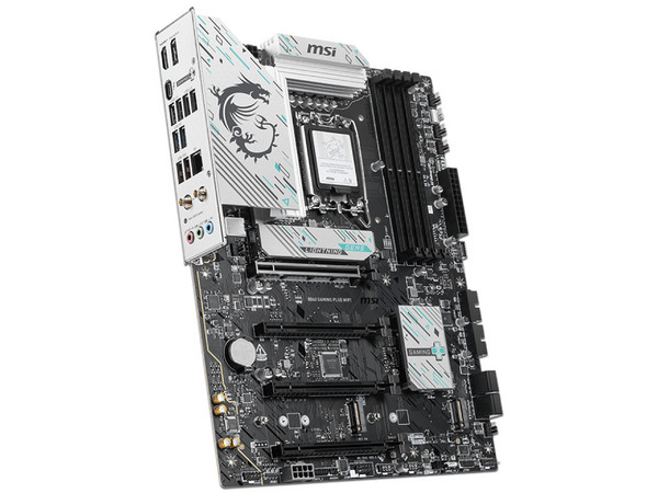 T. Madre MSI B860 GAMING PLUS WIFI,
Chipset B860,
Segmento: Alto/Gamer,
Soporta: Intel Core Ultra (Series 2), Socket 1851,
Memoria: DDR5 hasta 8800 MHz,
Integrado: Wi-Fi, Audio, Red,
Puertos: HDMI, DisplayPort, 3x M.2,
Factor de forma: ATX