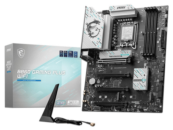 T. Madre MSI B860 GAMING PLUS WIFI,
Chipset B860,
Segmento: Alto/Gamer,
Soporta: Intel Core Ultra (Series 2), Socket 1851,
Memoria: DDR5 hasta 8800 MHz,
Integrado: Wi-Fi, Audio, Red,
Puertos: HDMI, DisplayPort, 3x M.2,
Factor de forma: ATX