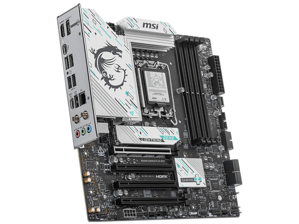 T. Madre MSI B860M GAMING PLUS WIFI,
Chipset B860,
Segmento: Alto/Gamer,
Soporta: Intel Core Ultra (Series 2), Socket 1851,
Memoria: DDR5 hasta 8800 MHz, 4 slots
Integrado: Wi-Fi, Audio, Red,
Puertos: HDMI, DisplayPort, 3x M.2.
Micro-ATX.