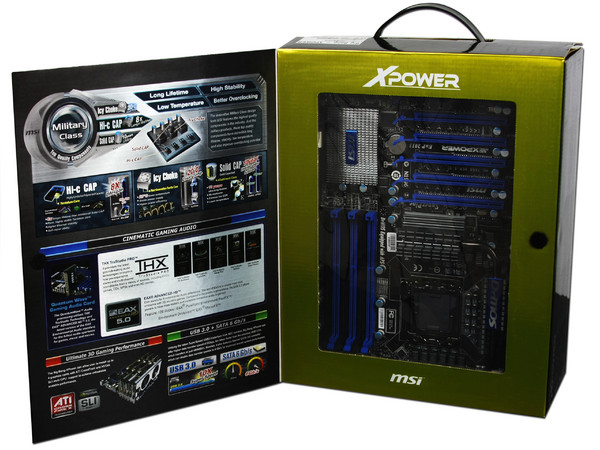 T. Madre MSI Big Bang-XPower, ChipSet Intel X58,
Soporta: Core i7/Core i5 de Socket 1366,
Integrado: Audio 7.1, Red 10/100/1000,
Memoria: DDR3 1600(O.C.)/1333(O.C.)/1066MHz, 24GBMax,
ATX, Ptos: 6xPCEx16, 1xPCIEx1