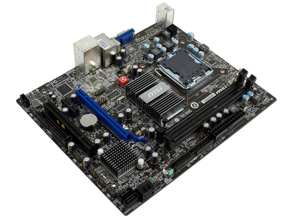 Tarjeta Madre MSI G41M-P23 ChipSet Intel G41,
 Soporta: Core 2 Quad, Core 2 Duo, 1333/1066MHz,
Memoria: DDR3 800/1066/1333* (OC), 2 Bancos, 8 GBMax,
Integrado: Video Intel X4500 , Audio HD, Red, Diseño: mATX,
Puertos: 1xPCIEx16, 1xPCIEx1, 1xPCI