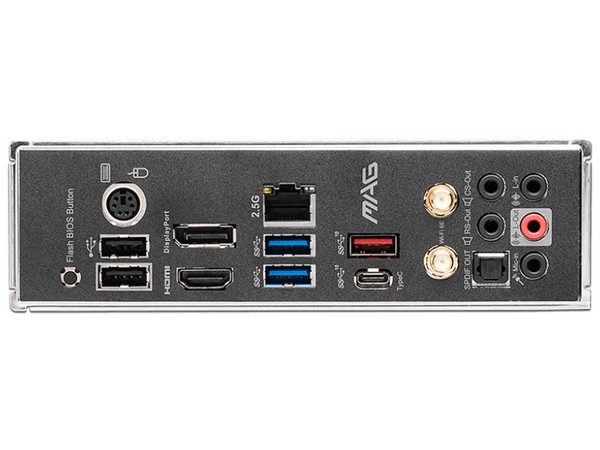 T. Madre MSI MAG B550 TOMAHAWK MAX WIFI: Chipset AMD B550,
Soporta: AMD Ryzen 3ra, 4ta y 5ta Generación, Socket AM4,
Memoria: DDR4 5100/3866/2133 MHz, 128GB Max,
Integrado: Audio HD, Red, USB 3.0, SATA 3.0, Wi-Fi, M.2,
ATX, Ptos: 2xPCIEx16, 2xPCIEx1.