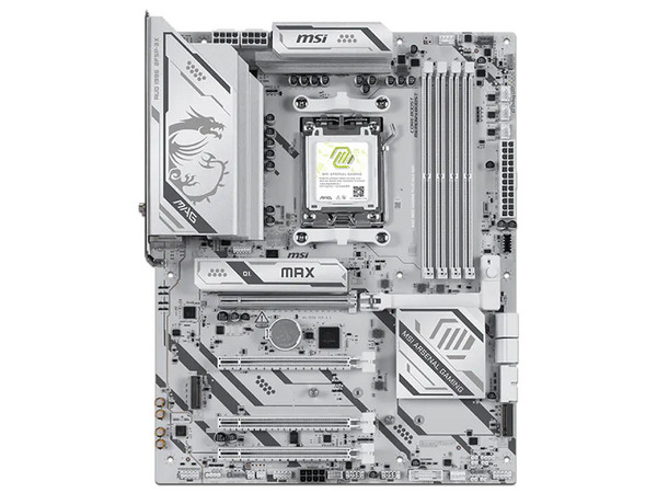 T. Madre MAG B850 GAMING PLUS MAX WIFI, 
Chipset AMD B850, 
Segmento: Alto/Gamer, 
Soporta: Ryzen 9000/ 8000/ 7000 Series, Socket AM5, 
Memoria: DDR5 8200/5600MHz, 256GB Max, 
Audio HD, Red, USB 3.2, SATA 3.0, M.2, 
ATX, Ptos: 1xPCIE5.0x16.