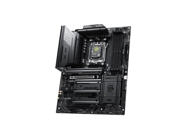 T. Madre MSI MAG B850 TOMAHAWK MAX WIFI II,
Chipset AMD B850,
Segmento: Alto/Gamer,
Soporta: Ryzen 9000/ 8000/ 7000 Series, Socket AM5,
Memoria: DDR5 8400/5600MHz, 256GB Max,
Audio HD, Red, USB 3.2, SATA 3.0, Wi-Fi, M.2,
ATX, Ptos: 1xPCIE5.0x16.