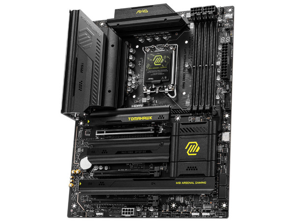 T. Madre MSI MAG Z890 TOMAHAWK WIFI,
Chipset Intel Z890,
Segmento: Alto/Gamer,
Soporta: Intel Core Ultra (Series 2), Socket LGA 1851,
Memoria: DDR5 9200 MHz, 256GB Max,
 Audio HD, Red 5G, Wi-Fi 7,
USB 3.2, SATA 6G, M.2,
ATX, Ptos: 1xPCIe 5.0 x16.