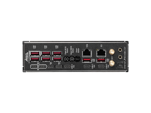 T. Madre MSI MEG X870E GODLIKE: Chipset AMD X870, Soporta: Procesadores AMD Serie 9000, 8000 y 7000, Socket AM5, Memoria: DDR5 9000/5600(OC)/4800MHz, 256GB Max, Integrado: Wi-Fi 7, USB, M.2, ATX, Ptos: 2xPCIE5.0x16.