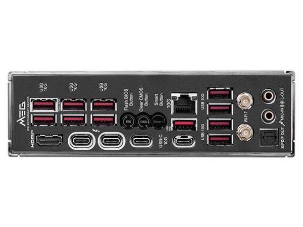 T. Madre MSI MEG Z890 ACE, 
Chipset Z890,
Segmento: Alto/Gamer,
Soporta: Procesadores Intel Core Ultra (Series 2), Socket LGA 1851,
Memoria: DDR5, hasta 7800+ MHz (OC), máx. 192GB,
Audio HD, LAN, Wi-Fi 7, USB 3.2, SATA, M.2,
ATX.